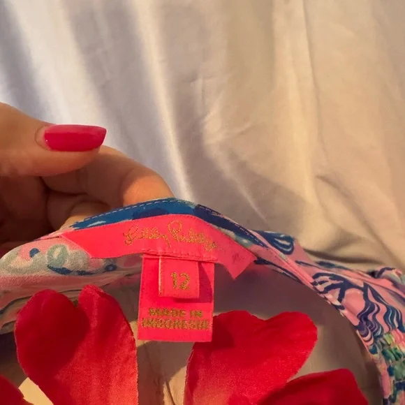 Lilly Pulitzer Cristiana Stretch Mini Dress Just a Lil Jelly Pink Size 12. - Picture 6 of 7